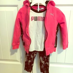 Puma 3 piece jogging suit Toddler Girl